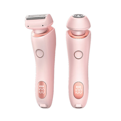 2 In 1 Hair Removal Epilator USB Rechargeable Trimmer Women Body Razor Face Leg Armpit Bikini Hand Pubic Shaver Hair Remover - HD Wireless Product #7