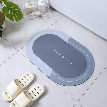 Bathroom Entrance Absorbent Household Crystal Velvet Floor Mat 8a590b80 d5ba 4b50 9506 902d1bbb0c18