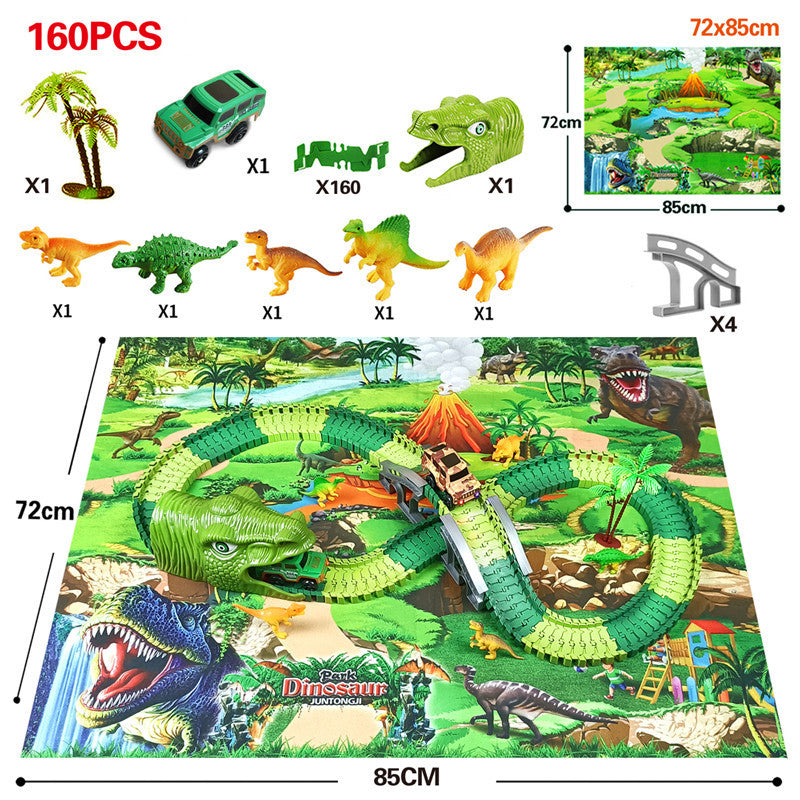 Children's Electric Assembled Track Racing Simulation Animal Tyrannosaurus Dinosaur Toy Puzzle Boy Gift 8a5d53e8 d140 44d1 b8