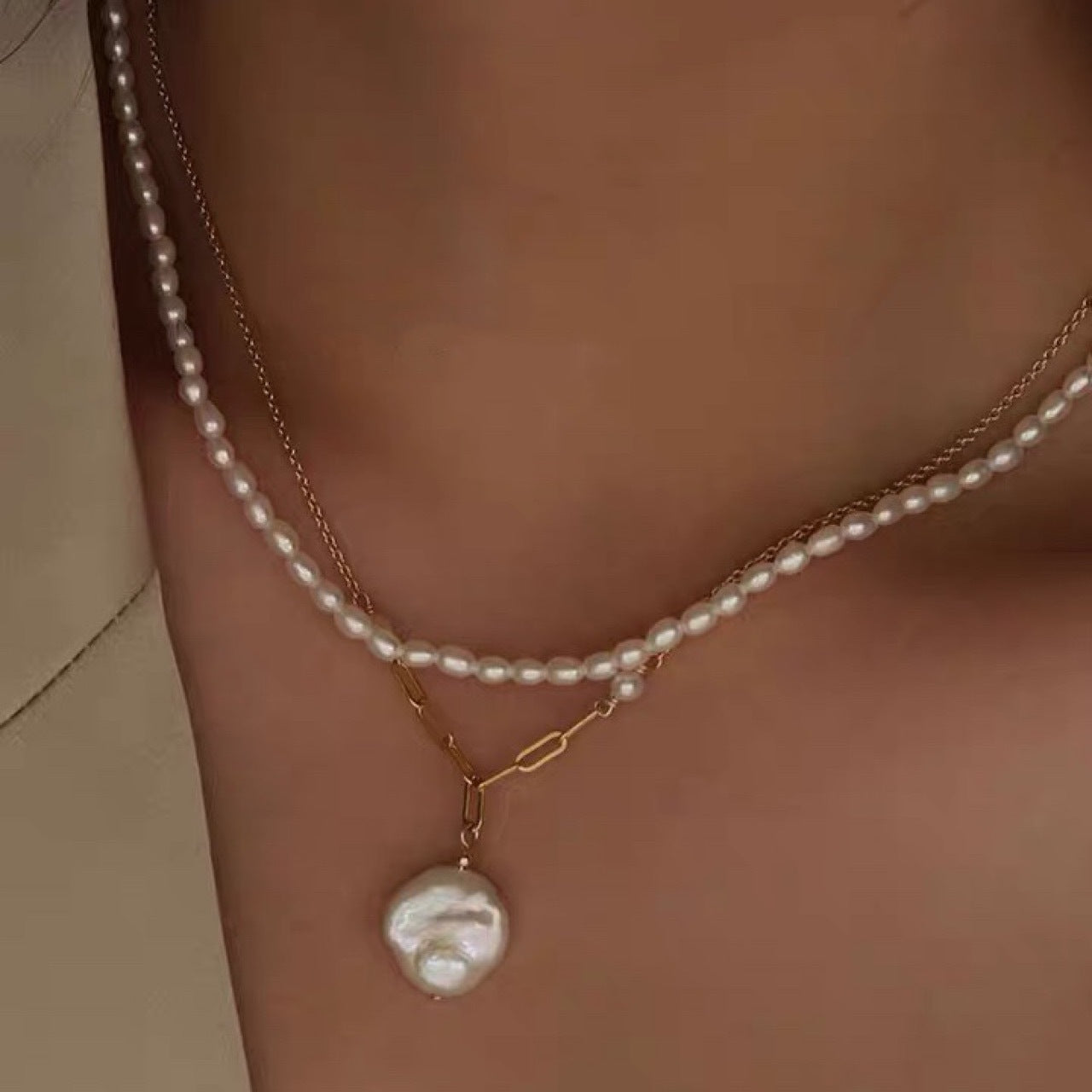 Natural Baroque Petal Sea Pearls Necklace 8a6d926d 7c3e 4572 8c8e edb80737d051