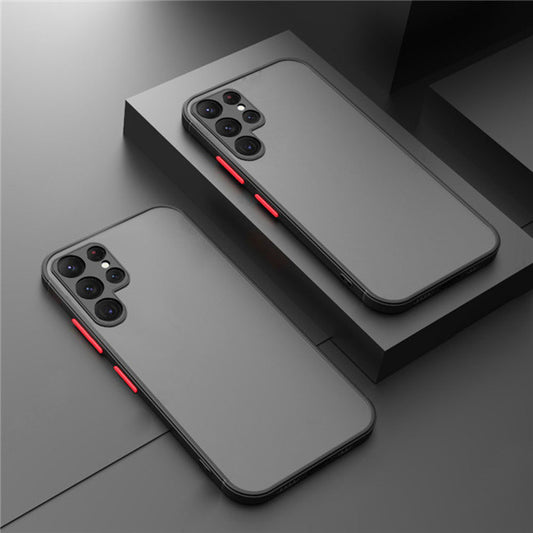 Skin Feel Matte Phone Case With Contrasting Color And Anti Drop Transparency 8a905446 d23d 440b b7fe 60e8a434f27b