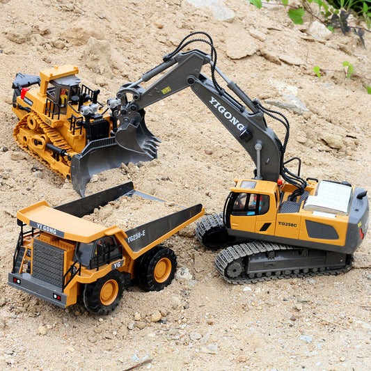 Children's Simple Alloy Charging Excavator Toy Car 8a9c77e9 7c7e 42c2 abb1 66f042847909