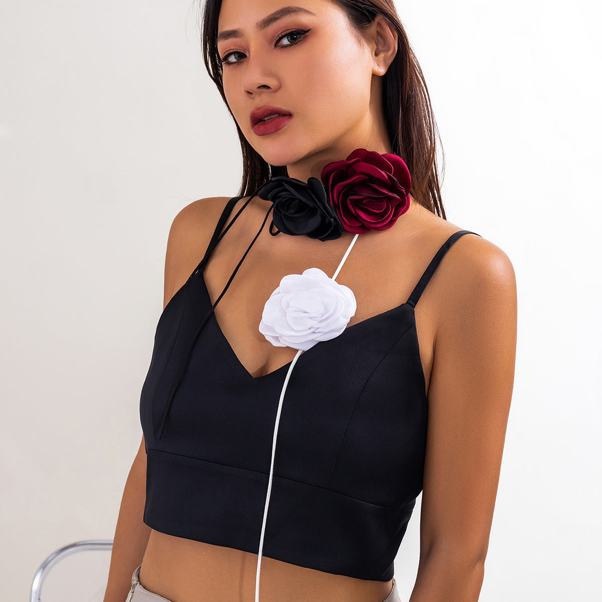 Lace-up Vintage Necklace Rose Dinner Collar Accessories 8ab4289c 75cb 4a47 a592 750b73595f9d