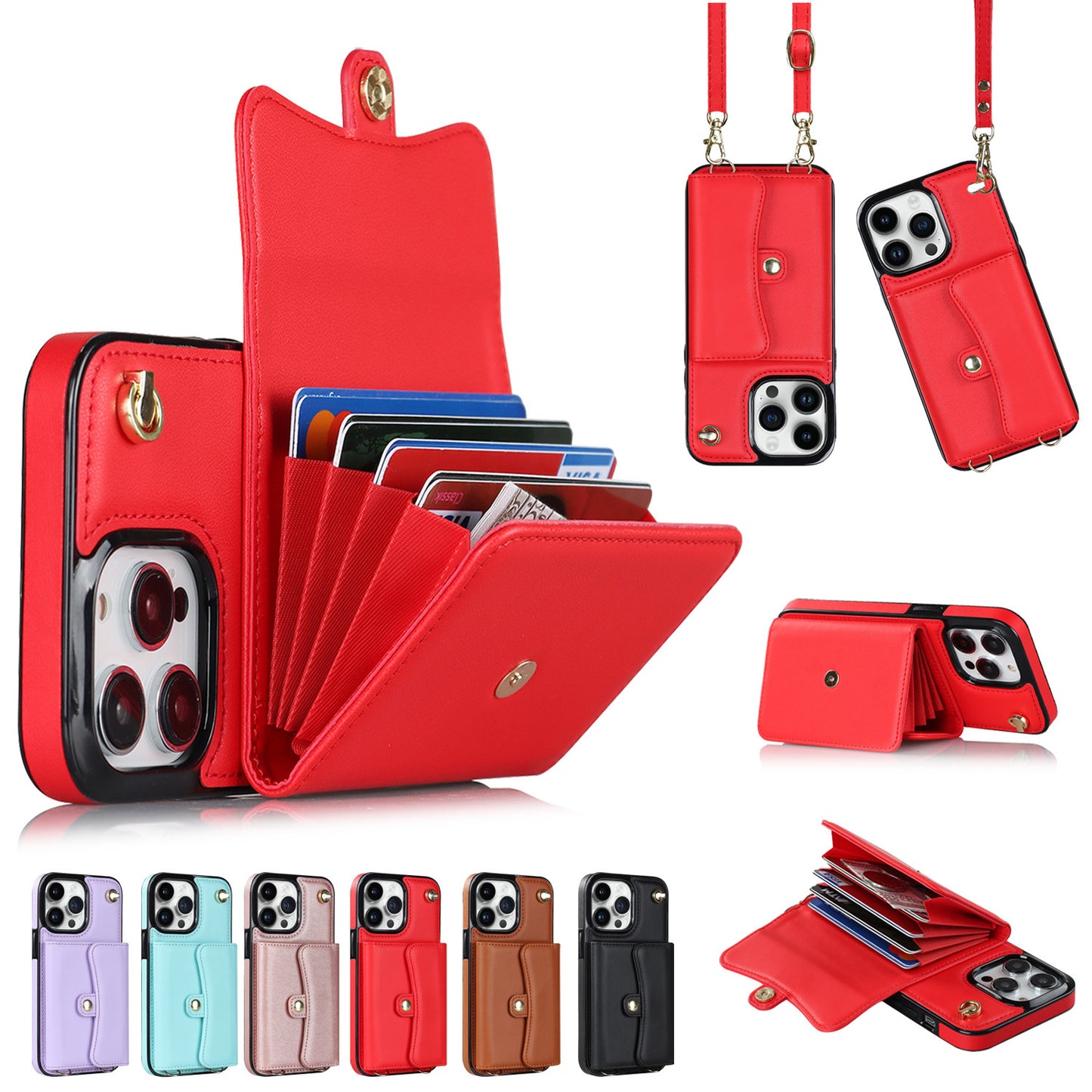 Crossbody Card Holder Phone Case Multi-function Card Holder 8abd75f9 c821 4693 9832 d565ea80f62a