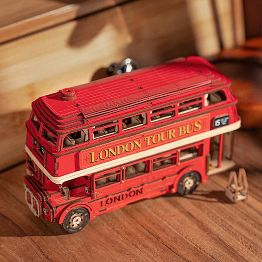 Rolife London Tour Bus Car 3D Wooden Puzzle Model Toy Teens Birthday Gift 8acccc47 34d8 4436 a59b 06bb3704b36d