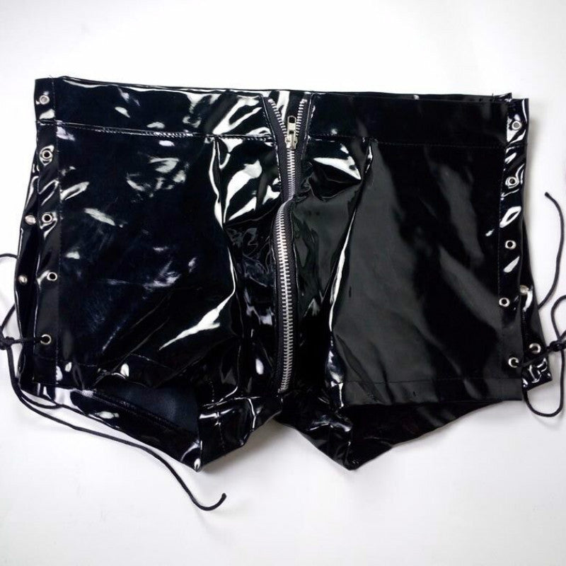 Summer Men's Lacquer Belt Zip Shorts 8acdffdf c94d 485f b88c 2be86c537507