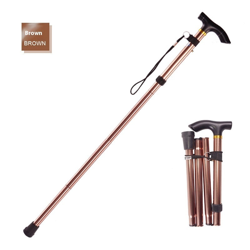 Aluminum Alloy Folding Cane Stretchable Non-slip Cane Walking Stick For The Elderly 8ad053df a84c 4372 a772 472b524f971f tran