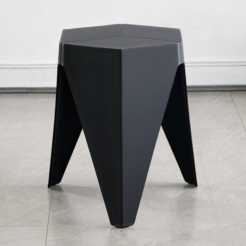 Household Plastic Stool Nordic Windmill Round Stool Thickened Stackable Plastic Stool Simple Modern Dining-table Chair High B