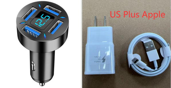 Four-port Car Charger 4USB Car Charger 8ae4e6b4 a9a6 49c5 9c02 6eacd5d83803