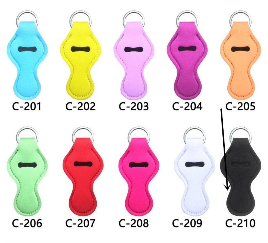 Lipstick Case Keychain Neoprene Lipstick Protective Cover Outdoor Portable Lipstick Pendant Keychain 8ae556bf d5b7 4191 8c59 