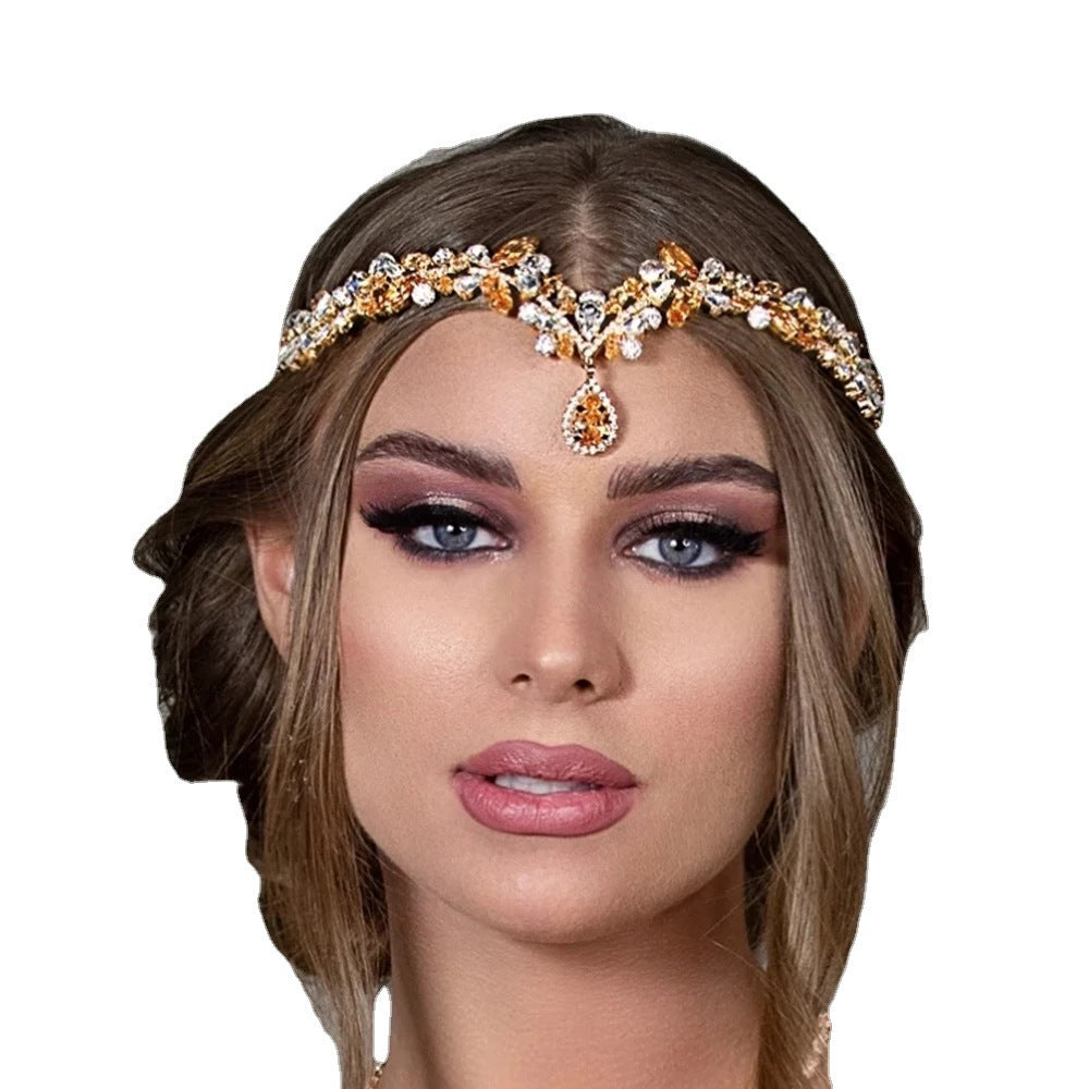 Head Chain Bridal Jewelry Women Luxury High-end Zircon Headband 8aff0b6c cb3c 4300 93f6 90154557ccc9