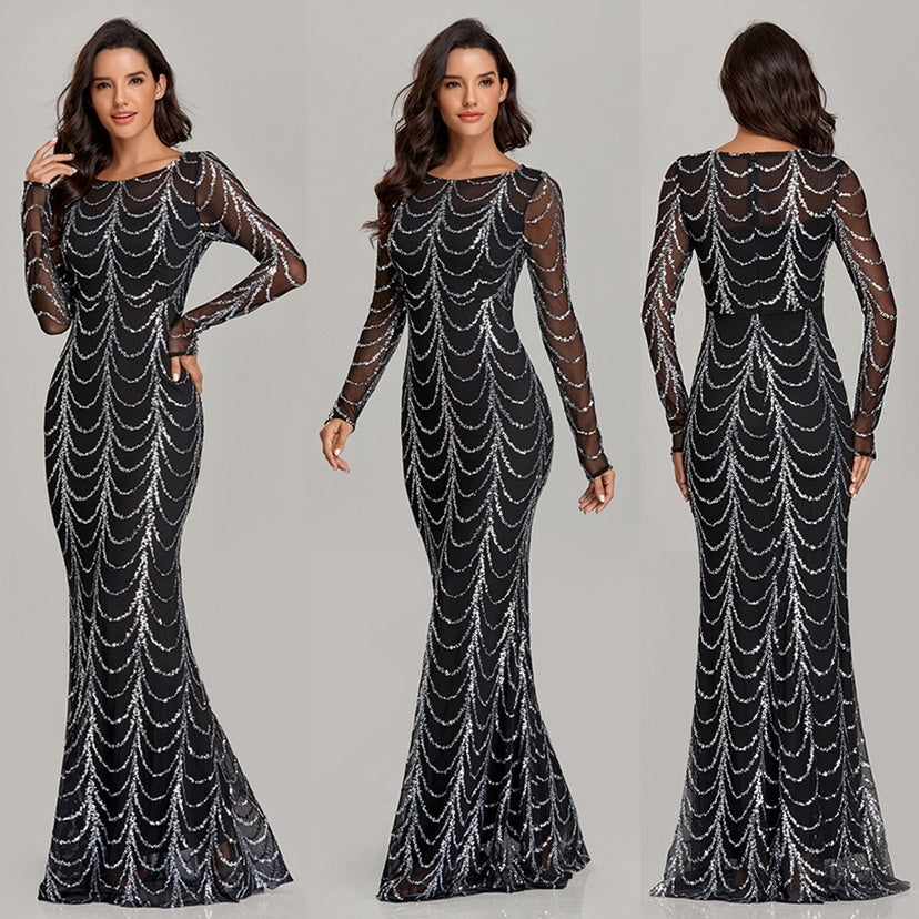 Sequins Women Maxi Dresses Long Sleeve Female Party Dresses 8b0f453f b164 4d59 ac63 4b37c7ed9b79