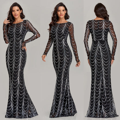 Sequins Women Maxi Dresses Long Sleeve Female Party Dresses 8b0f453f b164 4d59 ac63 4b37c7ed9b79