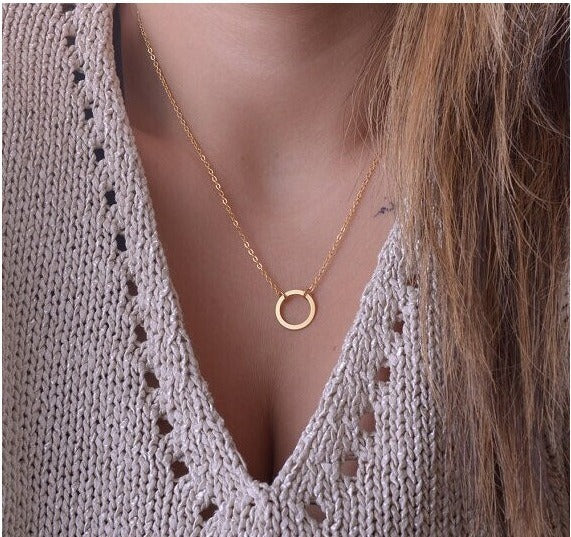 Trend Elegant Jewelry Crystal Love Letter Pendant Necklace Golden Color 8b1c3466 340b 41d7 afc6 20ce468dcc10