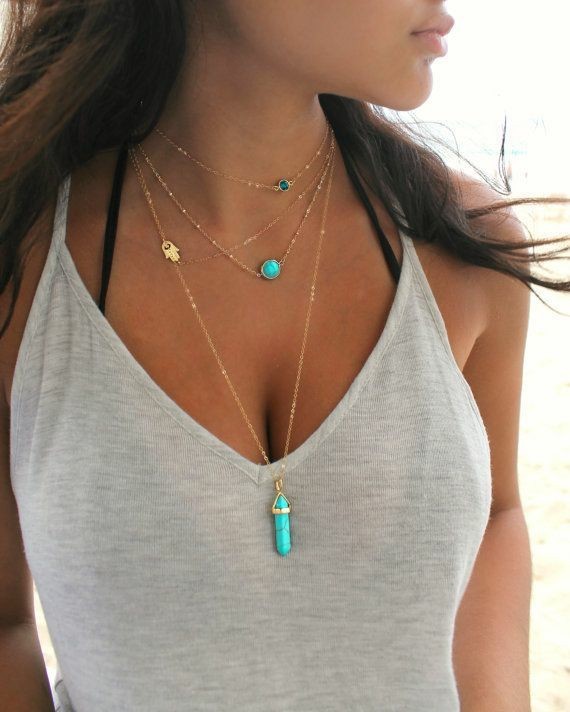 Fashion Eye Natural Tophus Necklace Crystal Column Pendant Necklace Combination 8b2eef7a 462d 4fda af6d e953fbf0ecf7