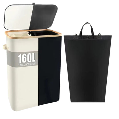 Oxford Cloth Dirty Clothes Folding Dirty Clothes Basket Dustproof With Cover Storage Basket