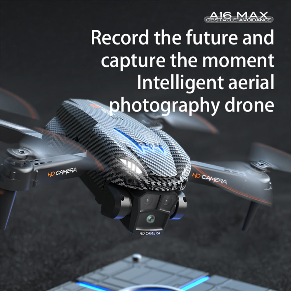 A16 Drone Optical Flow Three Camera Photography UAV Four Axis Aircraft Obstacle Avoidance And Remote Control Aircraft Toy - Wireless Security Camera with Night Vision #4