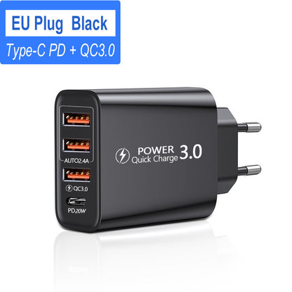 U.S. And European 3USB Mobile Phone Adapter - 图片 9