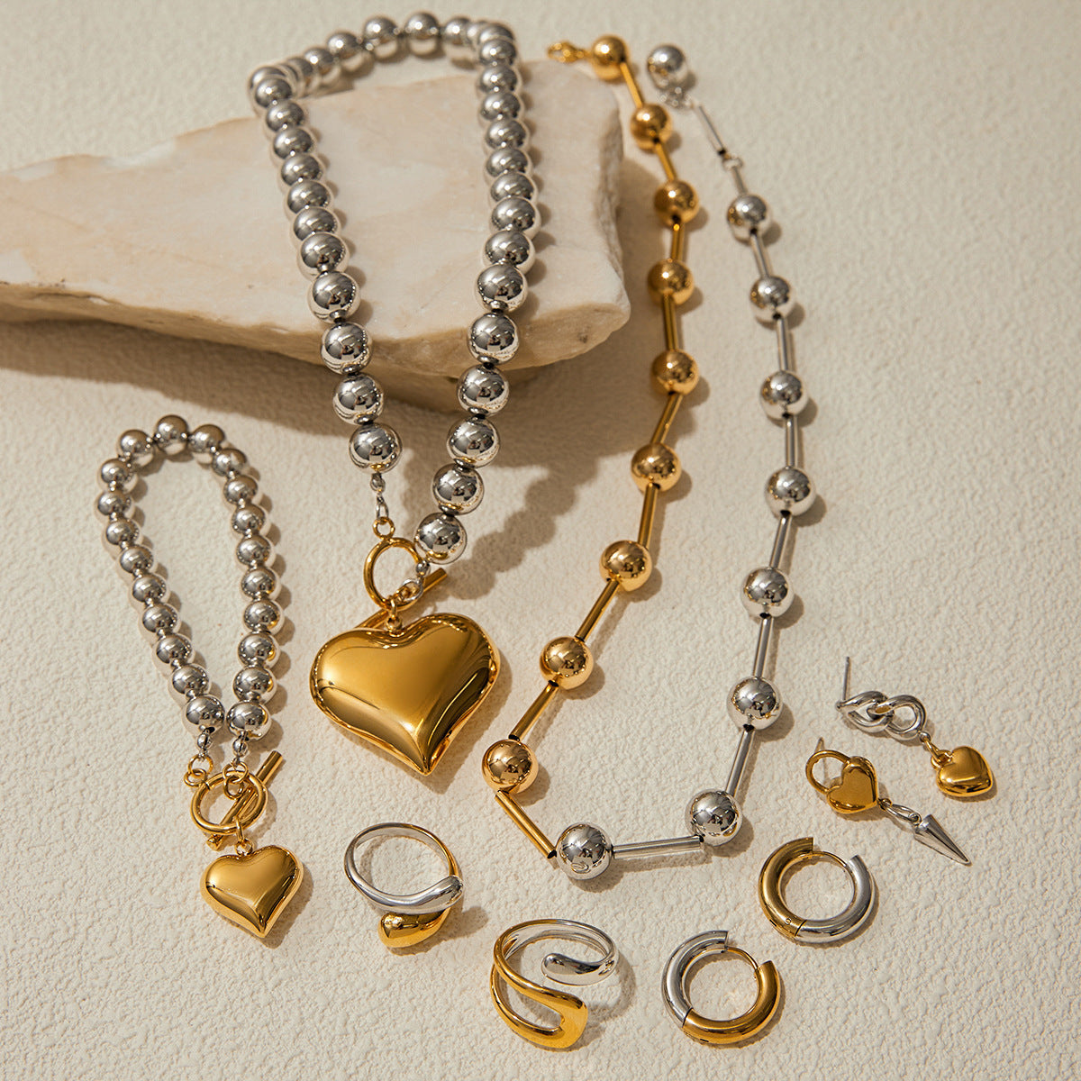 Color Matching Ornament Stainless Steel Heart Necklace 8b825ec2 6ff7 4bfd a5ec bd91c3d531f3