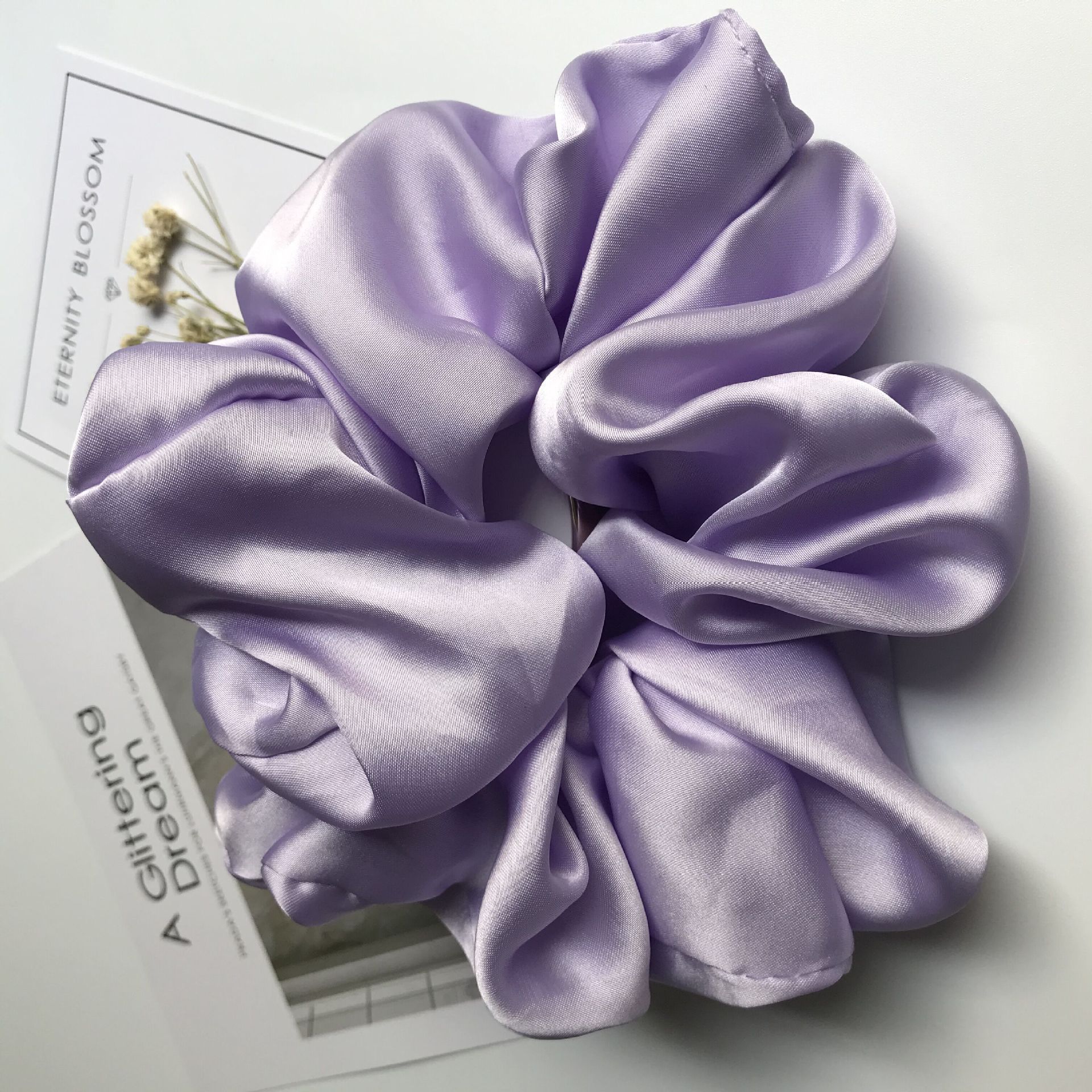 Oversized Smooth Satin Large Intestine Circle Hair Tie 8b9e6b98 bc79 4def 9f78 f9429da6c335