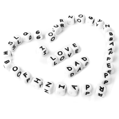 12mm Baby Products 26 Silicone English Alphabet Beads Teeth Accessories - HD Wireless Product #2
