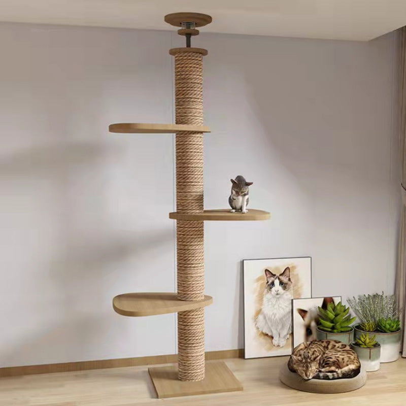 Solid Wood Column Cat Climbing Frame Toy 8b9f5c94 80a7 4cc7 85a2 1677b78a0339