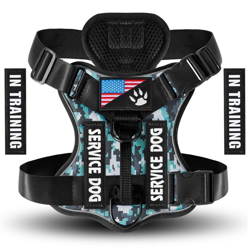 Shock Absorption Night Vision Reflective Pet Tactical Chest Strap 8ba12ec2 89dc 4d0c 84e1 e93691355863