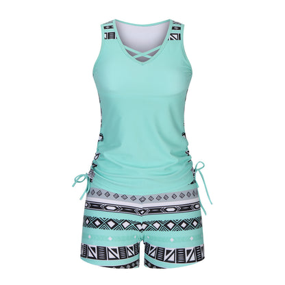 European And American Women's Seperated Swimwear High Waist Swimsuit Tied Top 8bab0e49 402a 4906 b997 8789f150242c