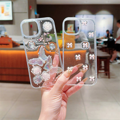 Japanese And Korean Love Rose Phone Case - 图片 1