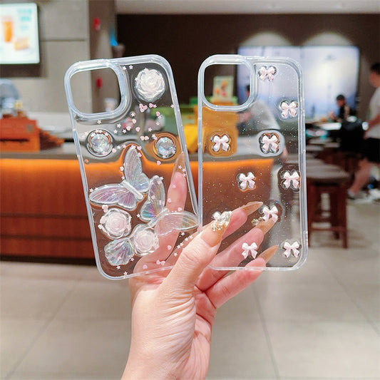 Japanese And Korean Love Rose Phone Case - 图片 1