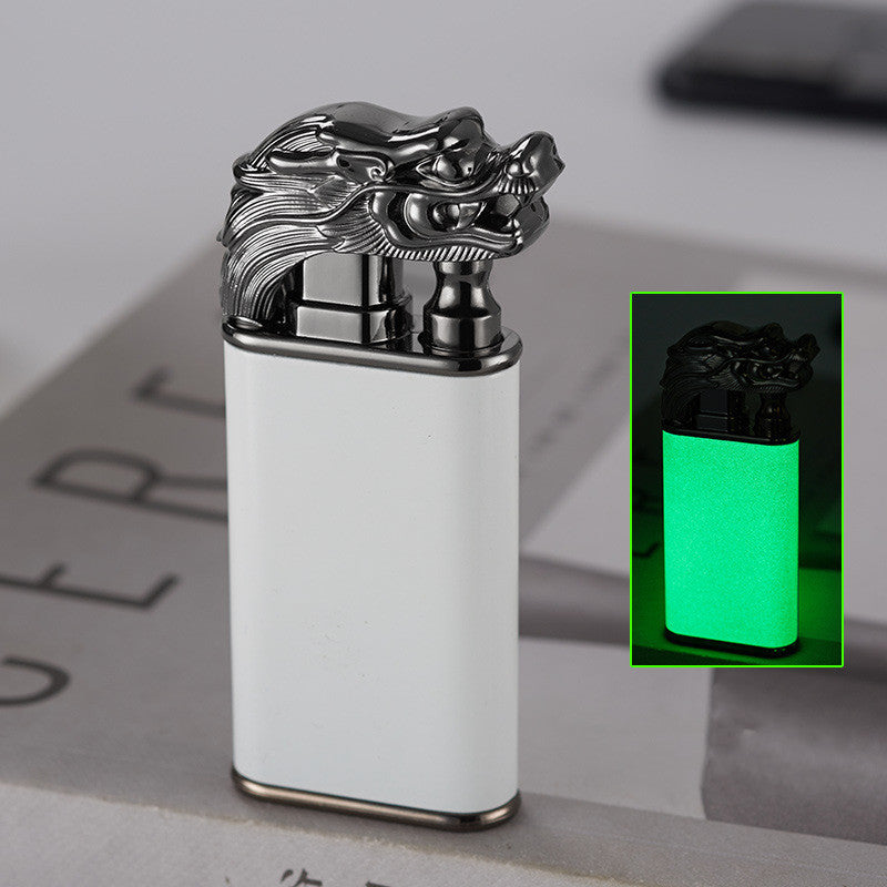 Creative Blue Flame Lighter Dolphin Dragon Tiger Double Fire Metal Winproof Lighter Inflatable Lighter 8bcab33f e2aa 4704 a59