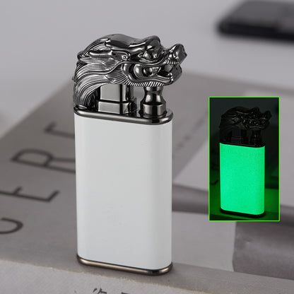 Creative Blue Flame Lighter Dolphin Dragon Tiger Double Fire Metal Winproof Lighter Inflatable Lighter 8bcab33f e2aa 4704 a59