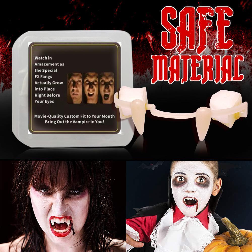 Halloween Vampire Teeth Retractable Fangs Masquerade Party Horror Zombie Teeth Cosplay Costume Props 8be2b1e3 4310 42d8 8f91 