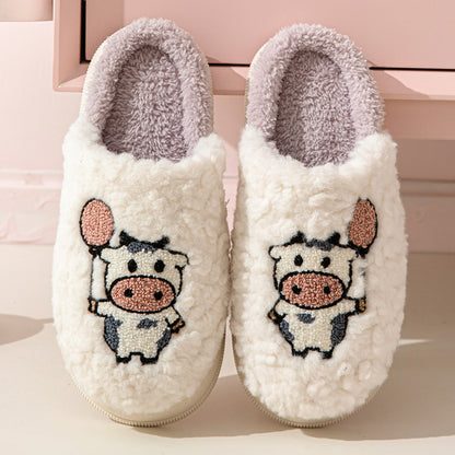 Cartoon Plush Cotton Slippers Women's Winter Warm Dormitory Non-slip 8be8325e fc4f 4b17 8329 d0bd05697147 50ffa035 04f7 4662 