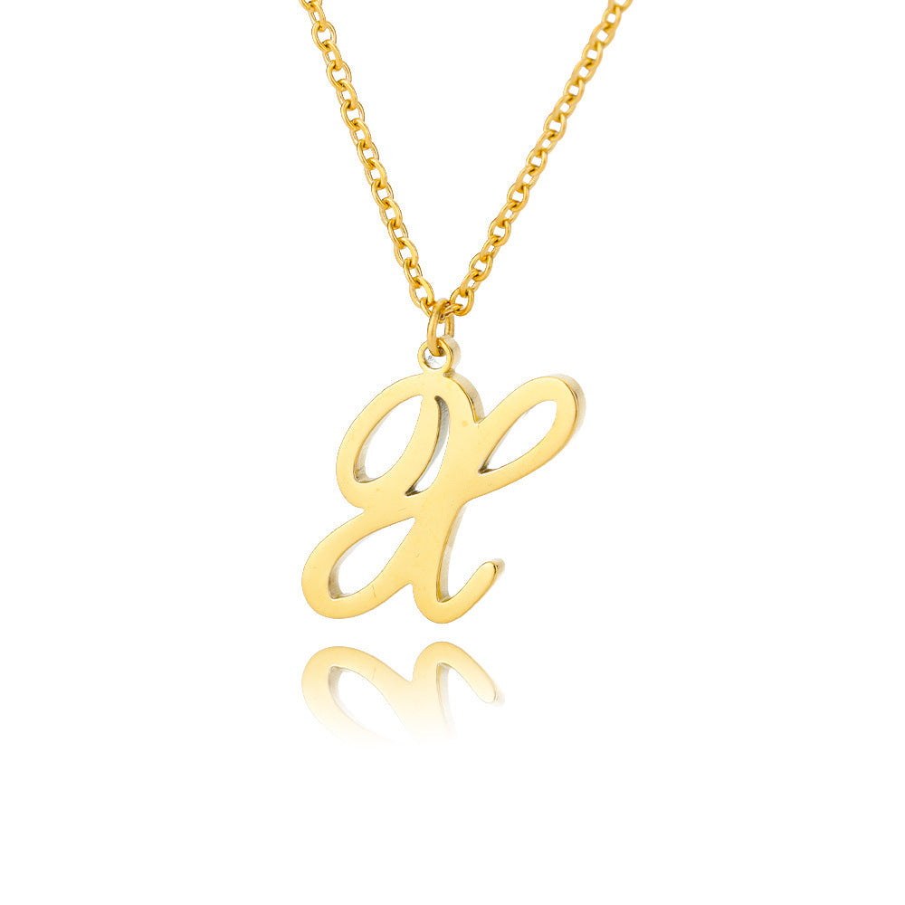 Stainless Steel 26 English Letter Necklace 8bf792d4 bf4d 449c 95ff 06f9a774c442