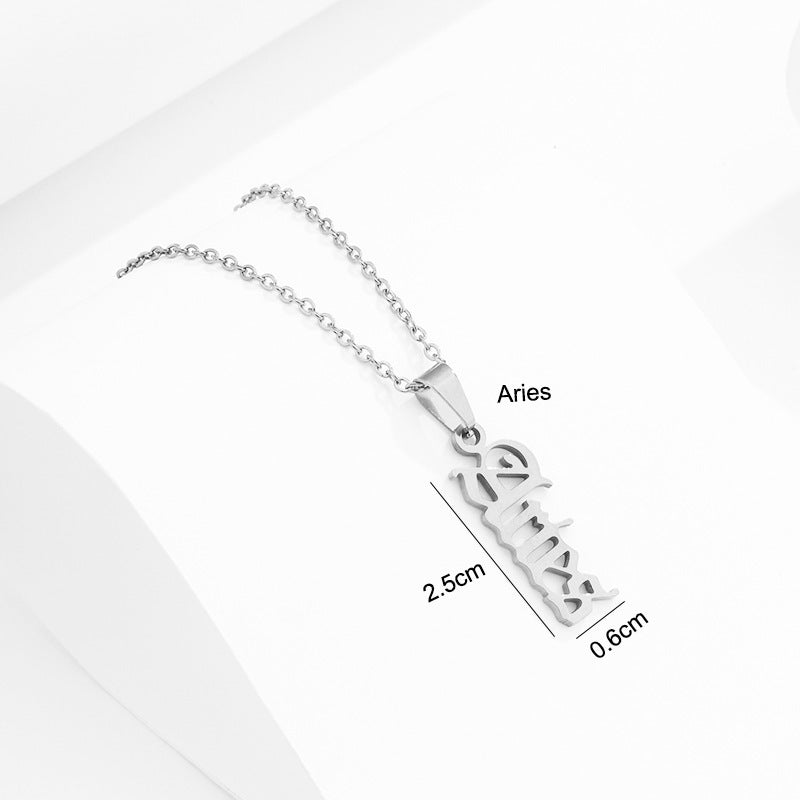 Stainless Steel Zodiac Necklace 8c06eb11 5be4 4ec0 9cf0 1d3fb8a779e4