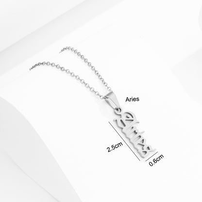 Stainless Steel Zodiac Necklace 8c06eb11 5be4 4ec0 9cf0 1d3fb8a779e4