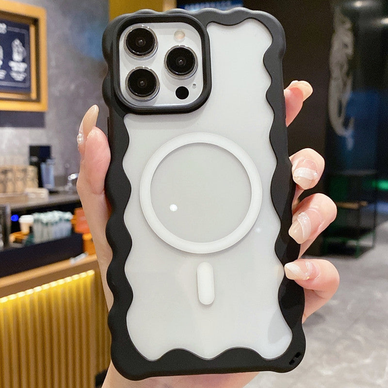 Transparent Magnetic Niche Phone Case - 图片 8