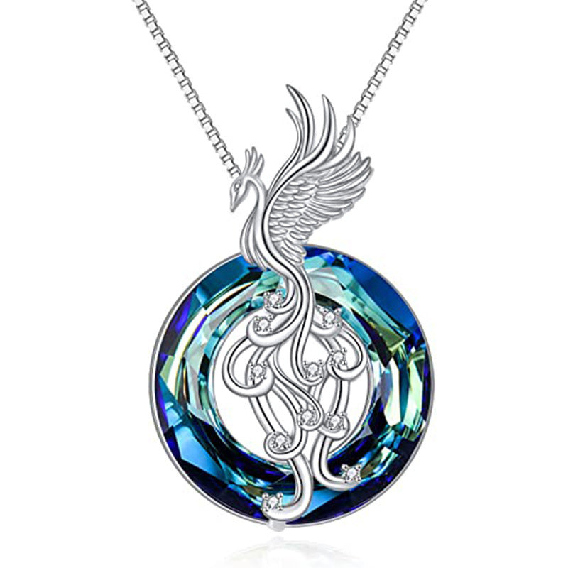 New Firebird Crystal Pendant Necklace Women's Colorful Phoenix Earrings 8c54b9cb 1a48 4c6d abc0 612c9bb32be1