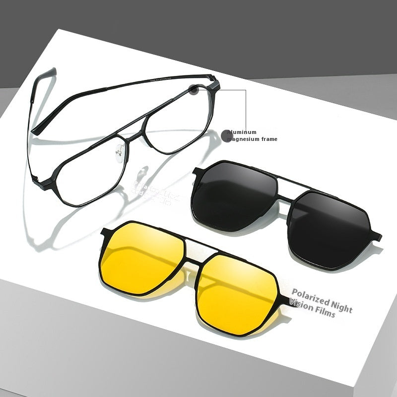 Driving Men's Three-in-one Magnetic Aluminum Magnesium Glasses 8c60223b 4bf0 43f4 b8bd 793ab90f0bc3 trans