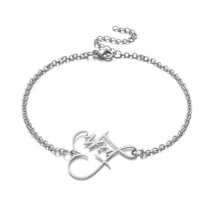 Fashion Stainless Steel Faith Peach Heart Necklace Bracelet 8c64e668 d1eb 41e7 b659 08bce9e4b855