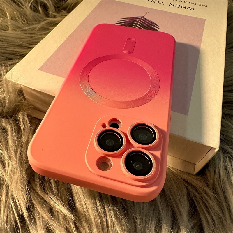 Liquid Silicone Two-tone Gradient Magnetic Phone Case 8c67af15 2f1d 4154 a8f4 788204c3e621