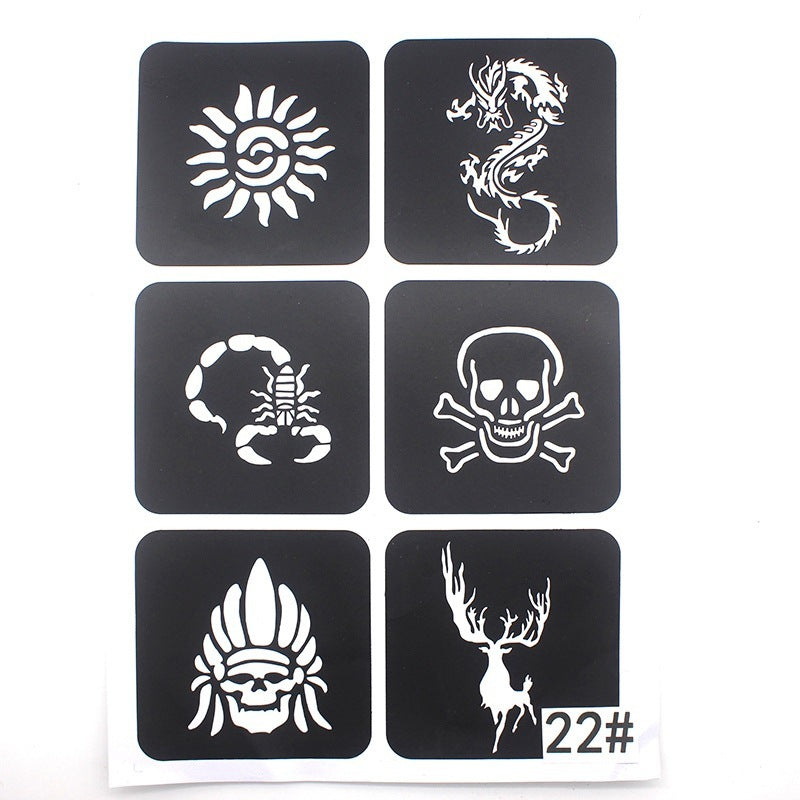 Hollow Tattoo Mold Women's Spray Paint 8c6bd924 db07 436b 83fd 77ea6355ccda