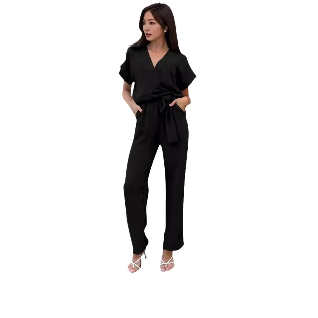 Women's V-neck Pocket Jumpsuit 8c6e8f63 eacb 405e 90a8 703de3745de5