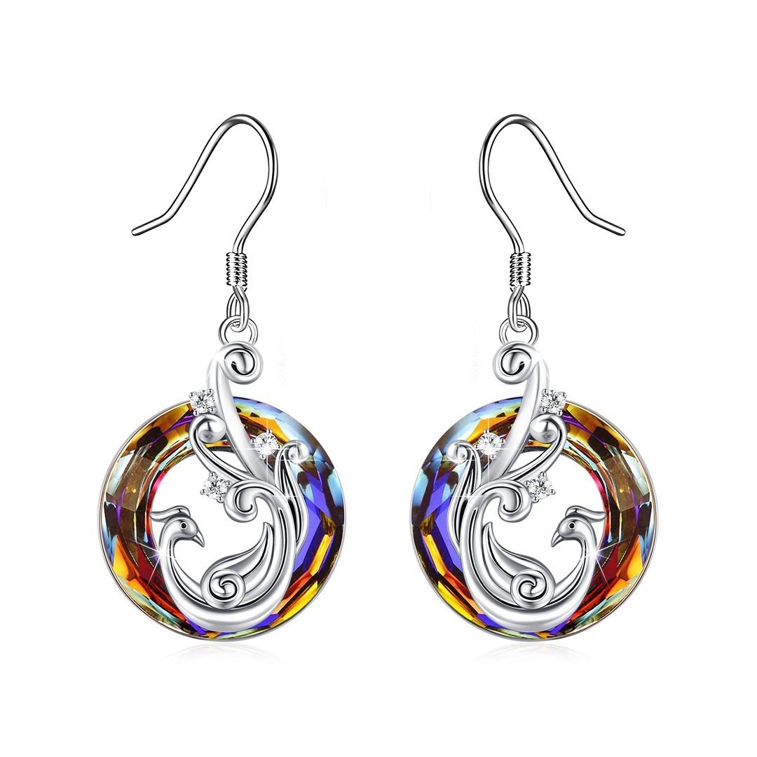 New Color Crystal Phoenix Rebirth Flame Earring Necklace 8c825882 b84a 4f07 8148 6f5336a626d3
