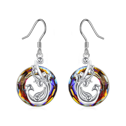 New Color Crystal Phoenix Rebirth Flame Earring Necklace 8c825882 b84a 4f07 8148 6f5336a626d3