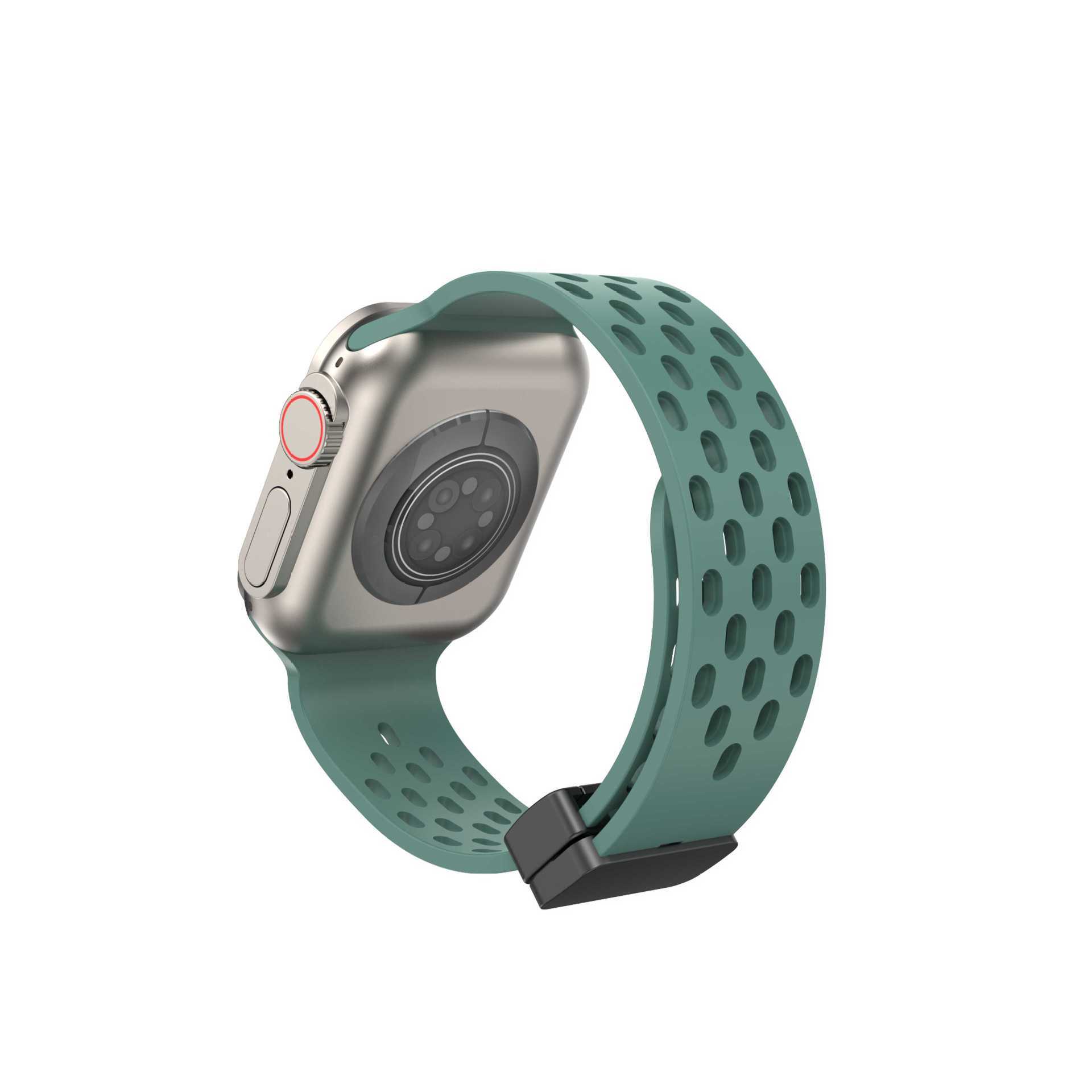 Watchs8 Universal Hole Ventilation Magnetic Suction Silicone Strap 8cbbe610 c116 4fd4 8316 93a7f3ec7d8e