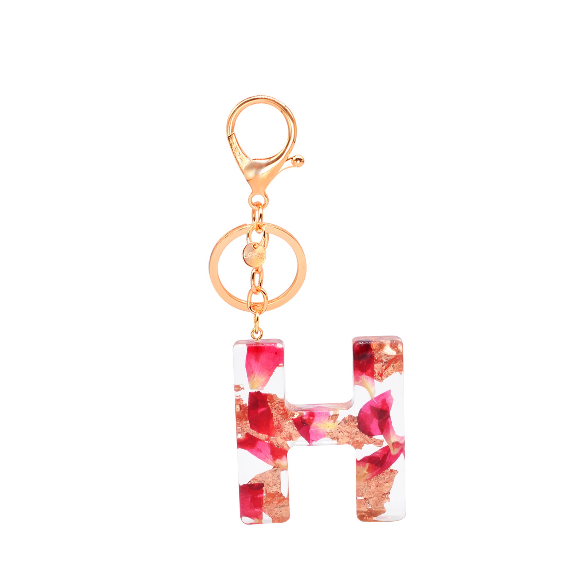 Petal Resin Keychain English Alphabet Pendant 8d0e54b1 0d3f 49b5 b888 0e737f9ba2ab