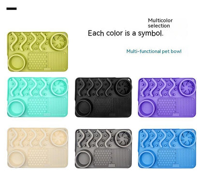 Dog Silicone Licking Pad Pet Licking Mat Silicone Smelling Mat Multifunctional Food Bowl Pets Supplies 8d12bd88 5a70 40e5 8e0