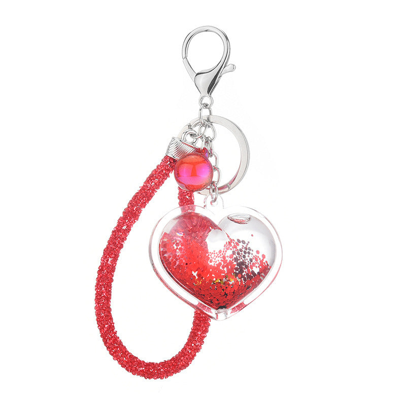 Acrylic Oil-filled Creative Heart Keychain Pendant 8d2479d2 b150 4855 a0a4 b5164e2fab42